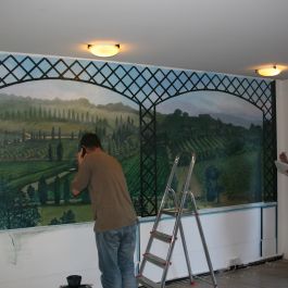 Laura et moi au travail